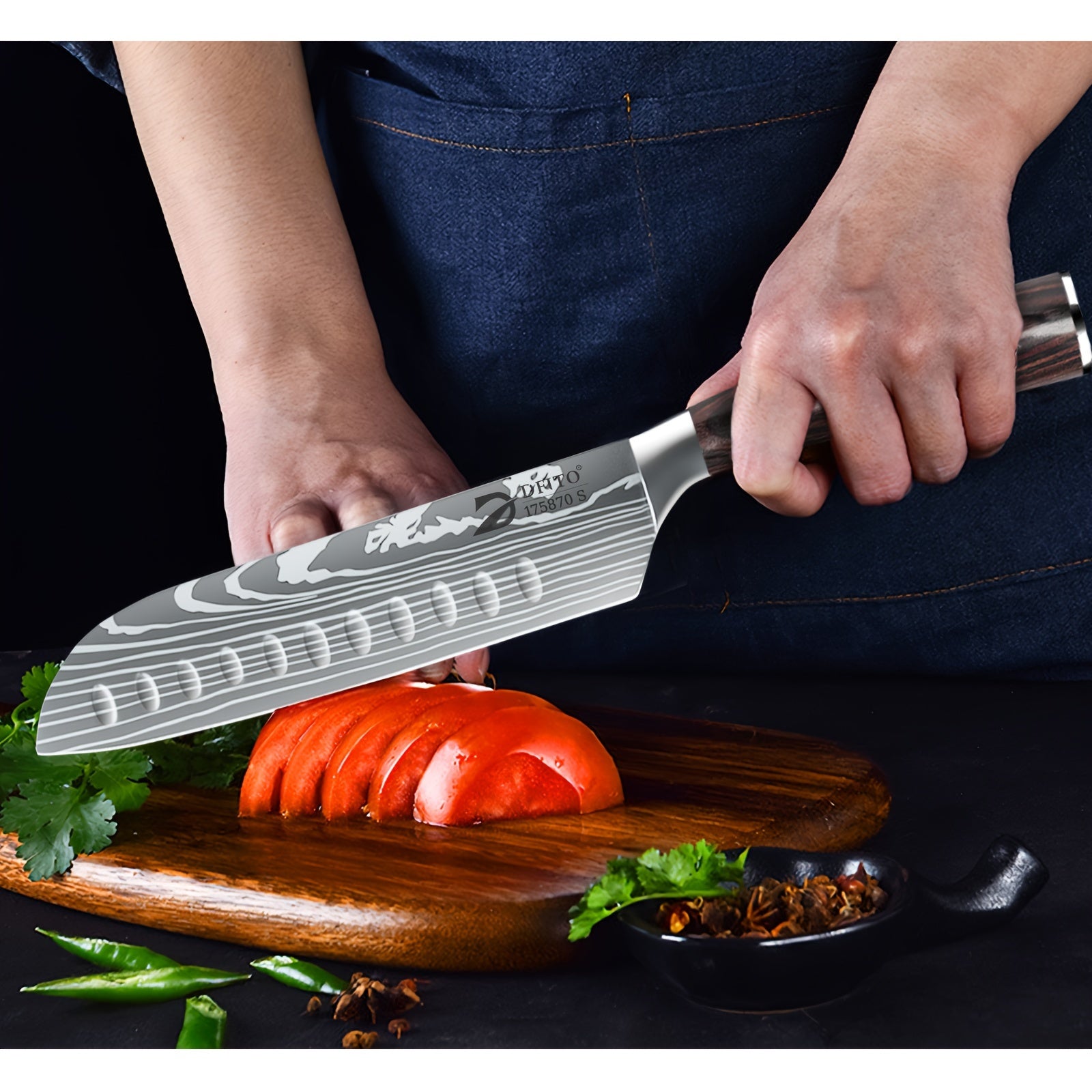 IRONKI 9 - Piece Professional Chef Knife Set – Ultra Sharp Japanese Steel with Roll Bag - IRONKI