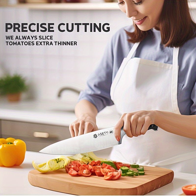 IRONKI ASETY 15 - Piece Stainless Steel Knife & Cutlery Block Set - IRONKI