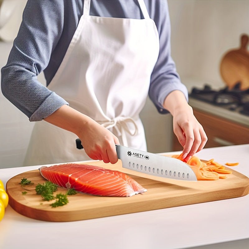 IRONKI ASETY 15 - Piece Stainless Steel Knife & Cutlery Block Set - IRONKI