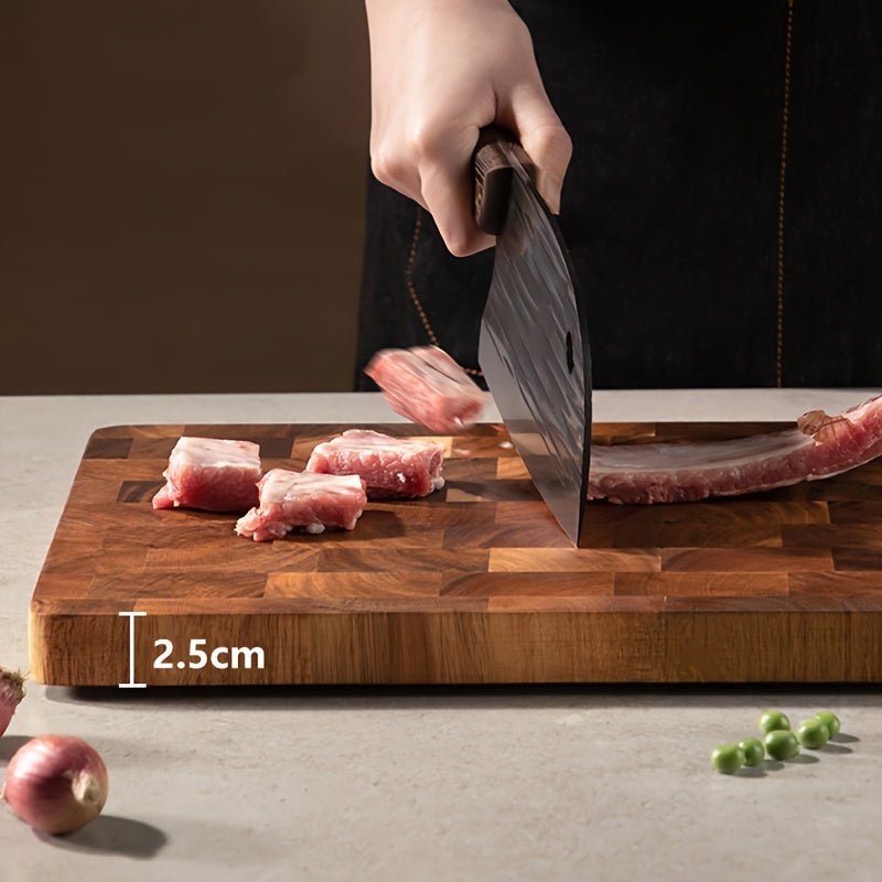 IRONKI Premium Wooden Chopping Board – Large Butcher Block - IRONKI