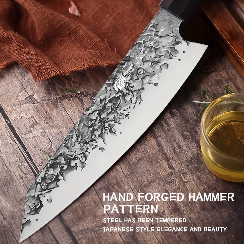 IRONKI x FINDKING 5 - Piece Carbon Steel Knife Set – Japanese Chef Knives with Bubinga Wood Handles & Gift Bag - IRONKI